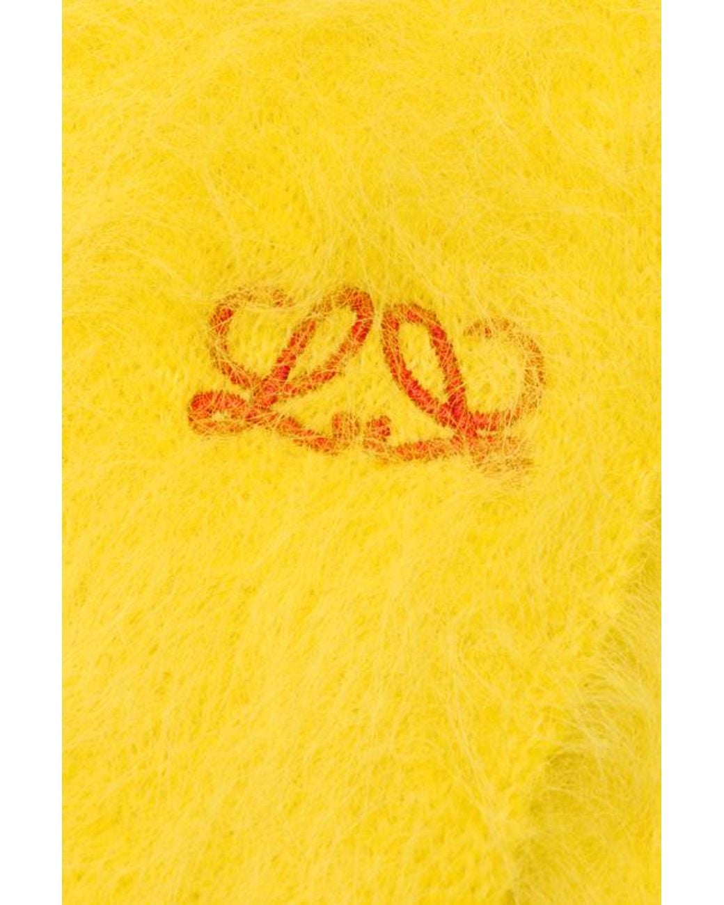 Loewe White Alpaca Blend Scarf
