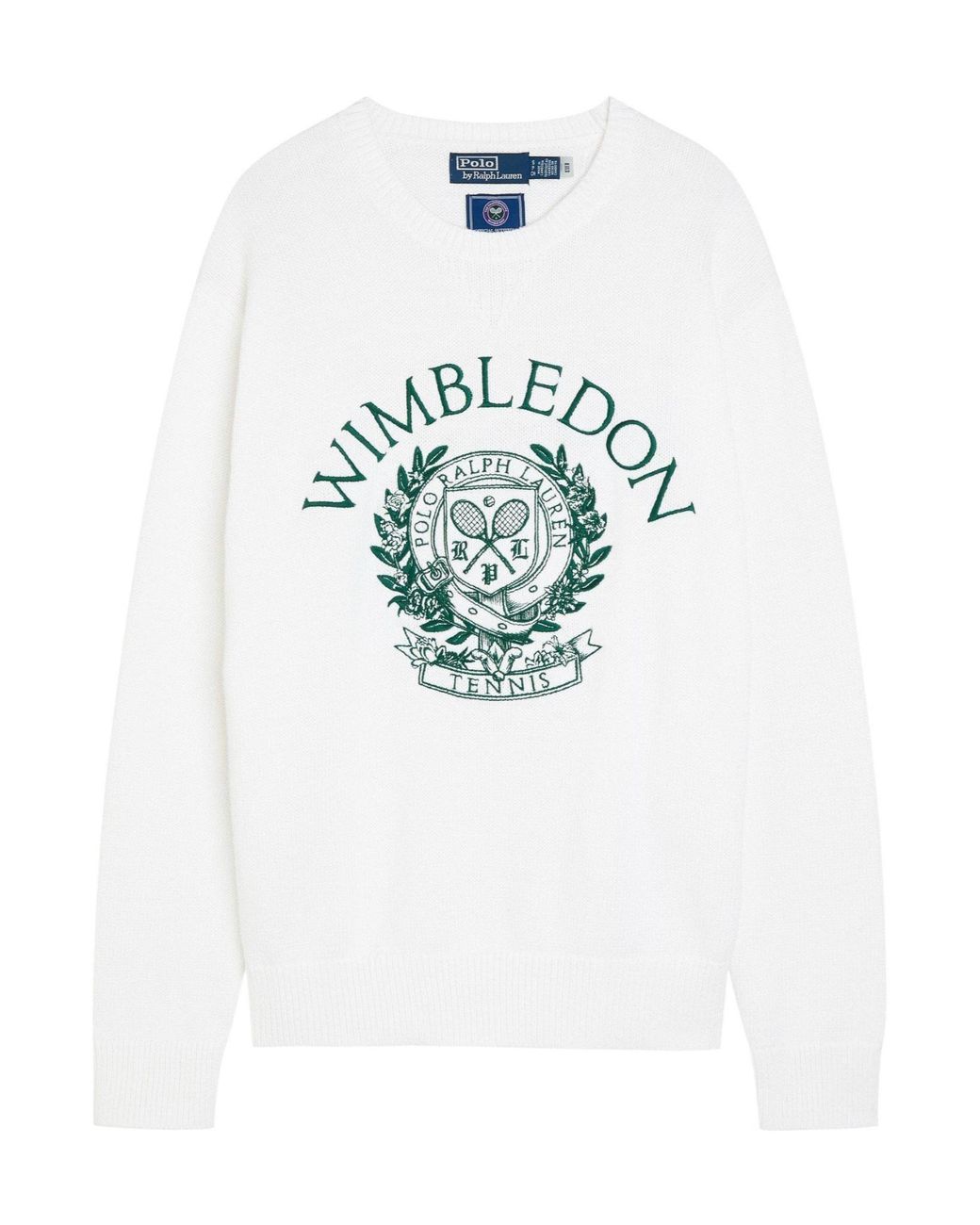Polo Ralph Lauren White Comfortable Cotton Knitted Sweater