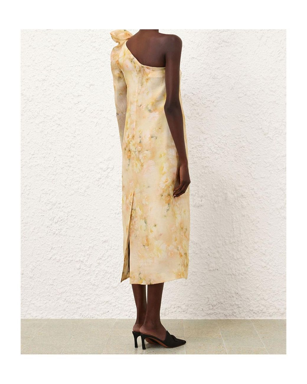 Zimmermann Metallic Crush Midi Dress