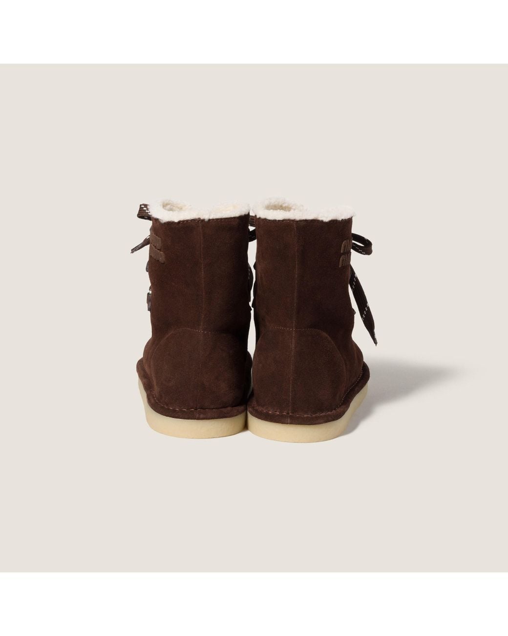 Miu Miu Brown Suede Booties