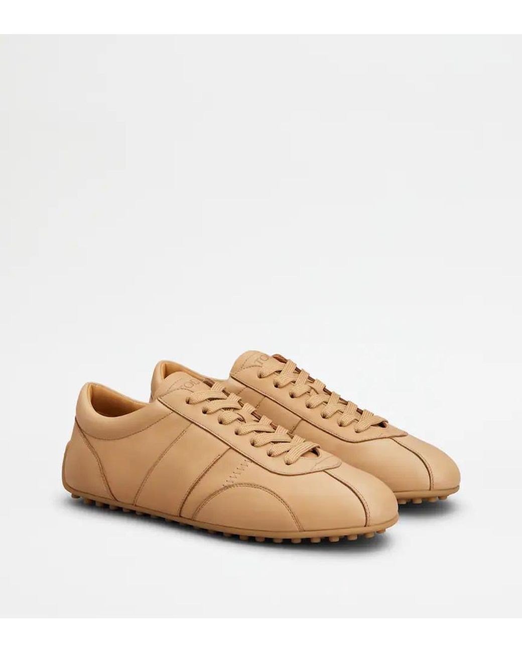 Tod's Natural Lace-Up Sneakers for men