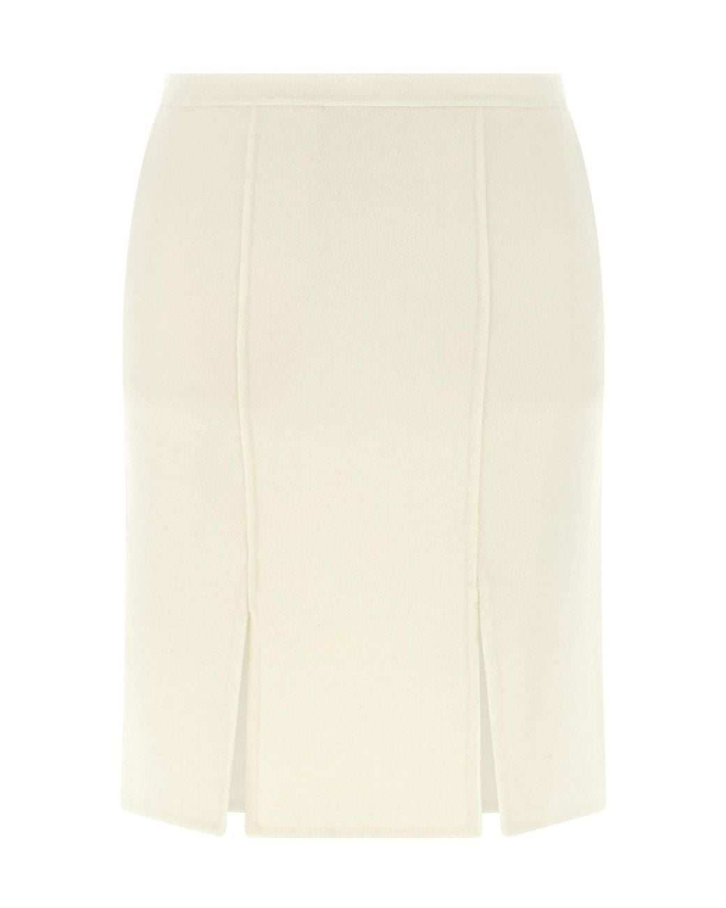 Loulou de Saison Natural Judy Front-Slit Midi Skirt