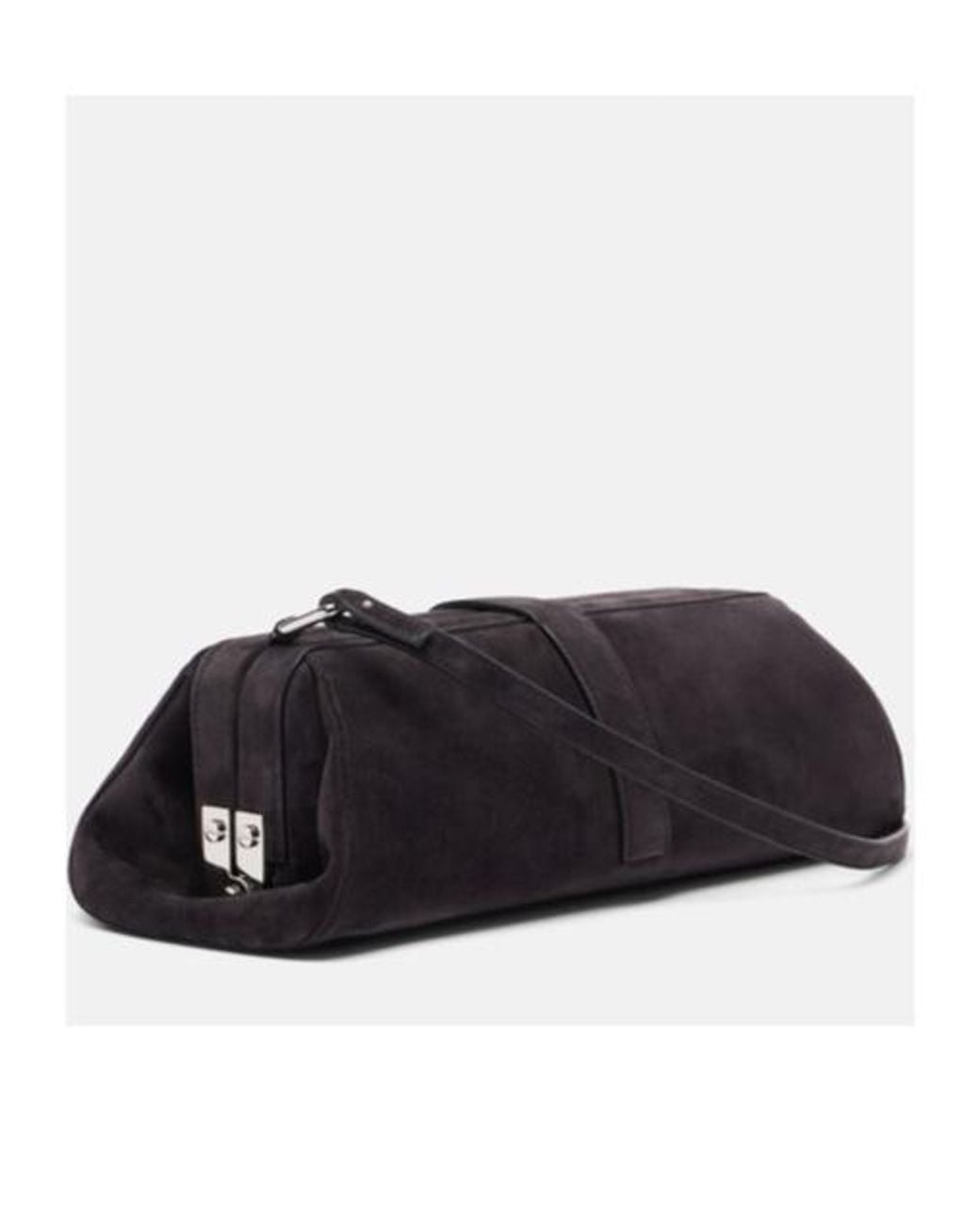 Gabriela Hearst Black Small Suede Shoulder Bag
