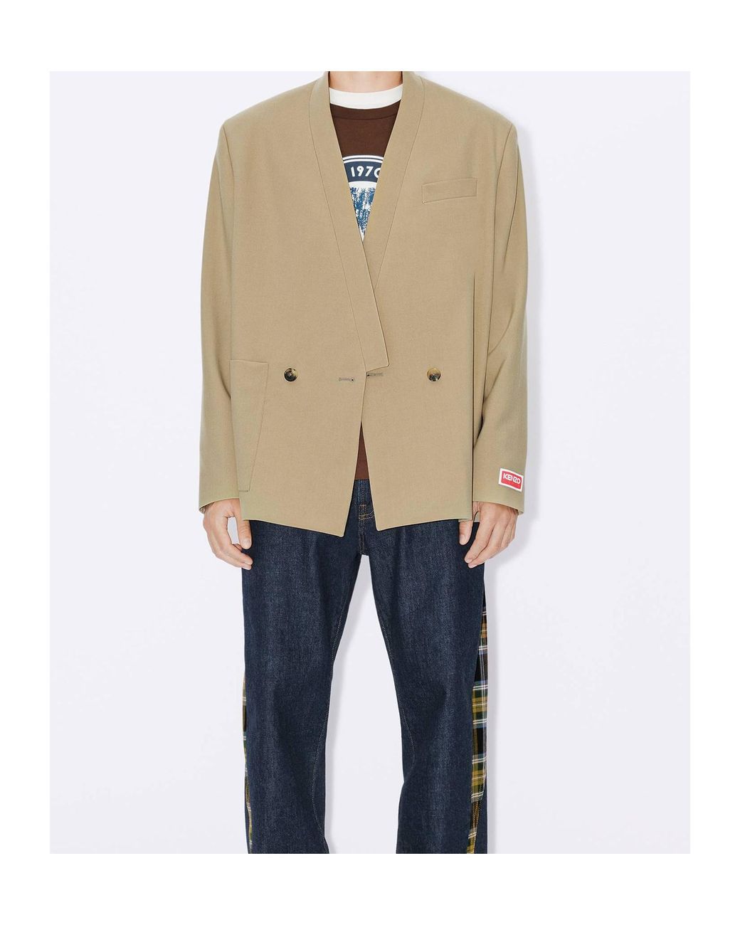 KENZO Natural Tailored Kimono Jacket for men
