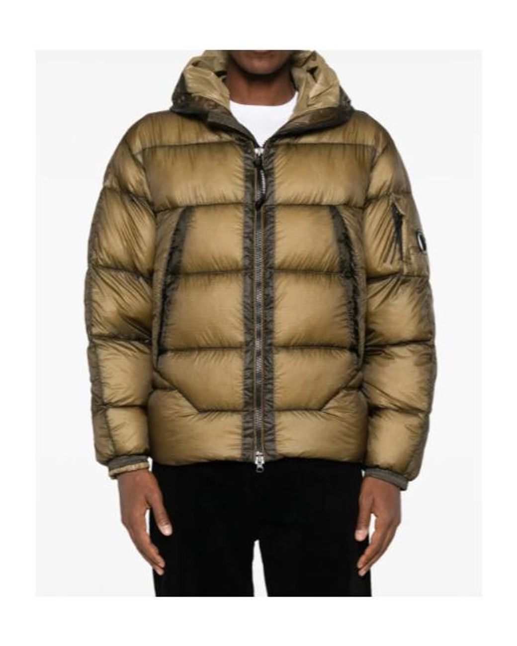 C P Company Multicolor Explorer Hooded Down Jacket for men