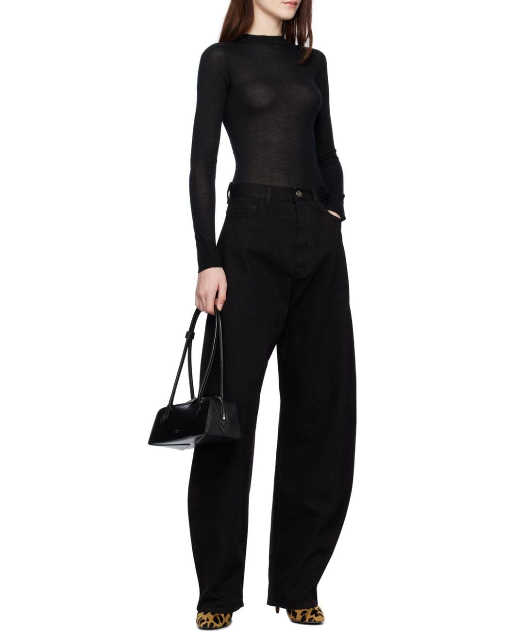 Alaïa Black Alaïa Le Teckel Medium Shoulder Bag