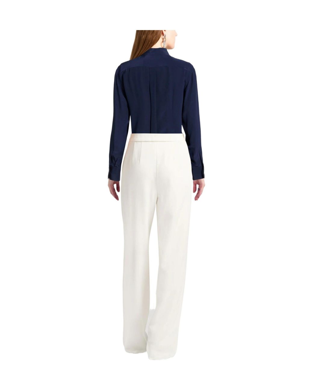 Dolce & Gabbana Blue Solid-Colored Chiffon Shirt