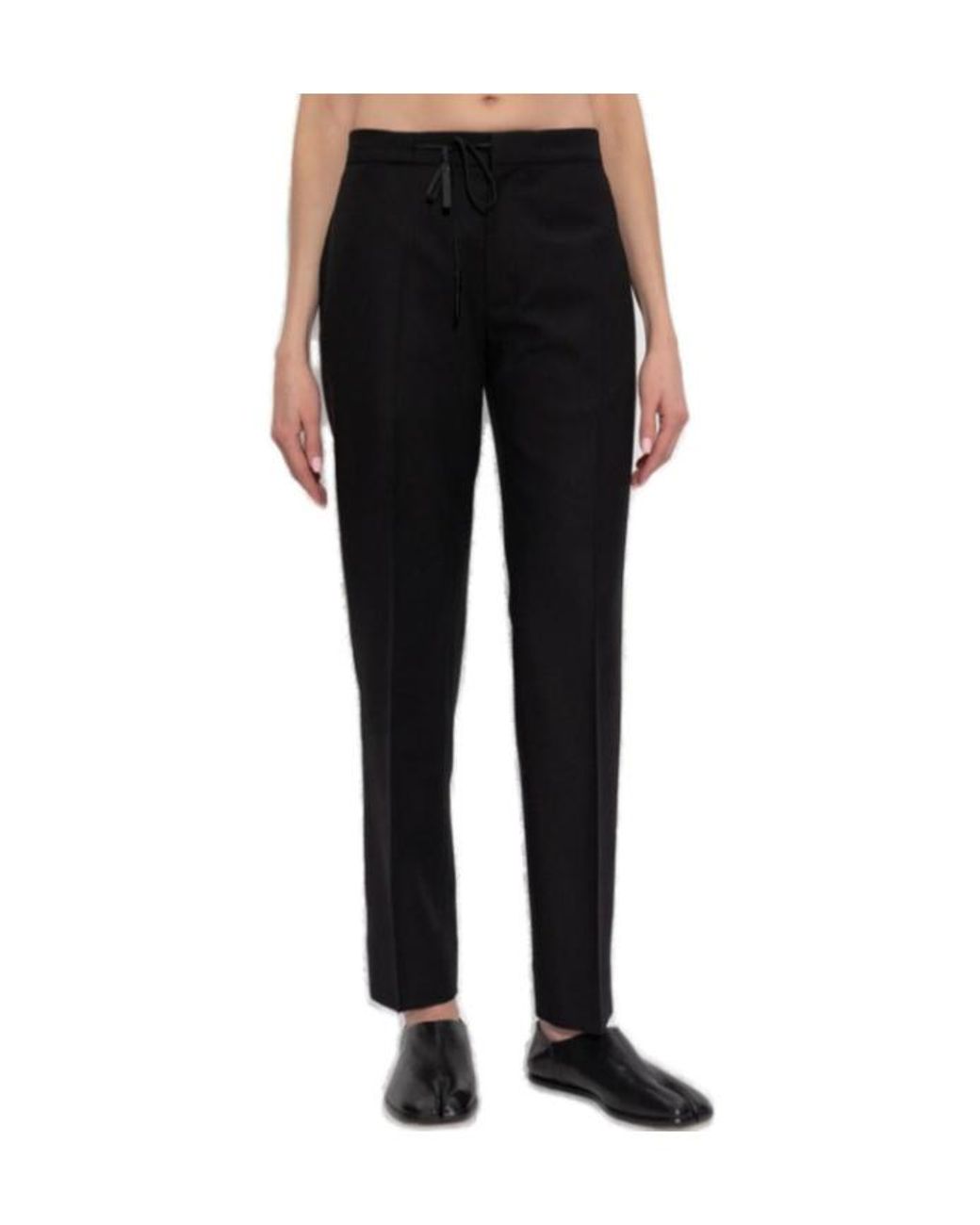 Maison Margiela Black Pantalon À Lien De Resserrage