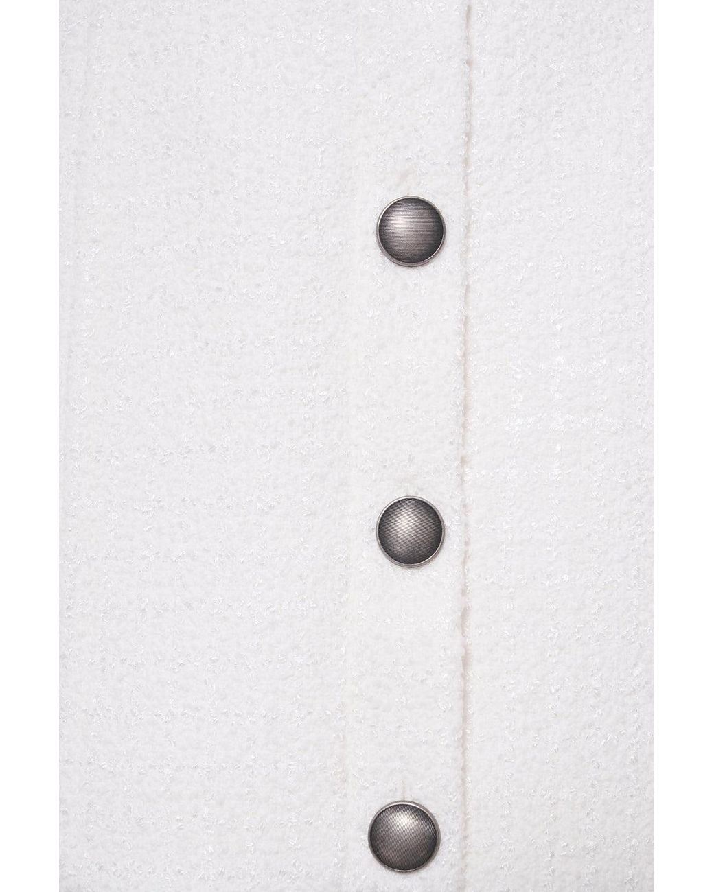 Alessandra Rich White Low-Rise Miniskirt