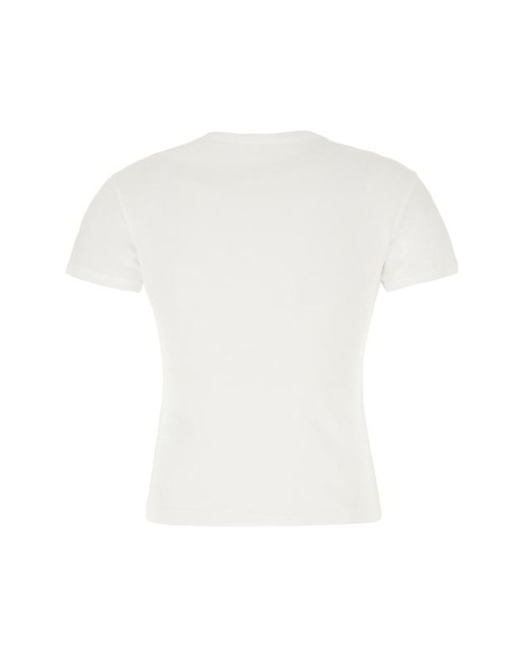 Ganni White Tiger Graphic Baby Fit T-Shirt