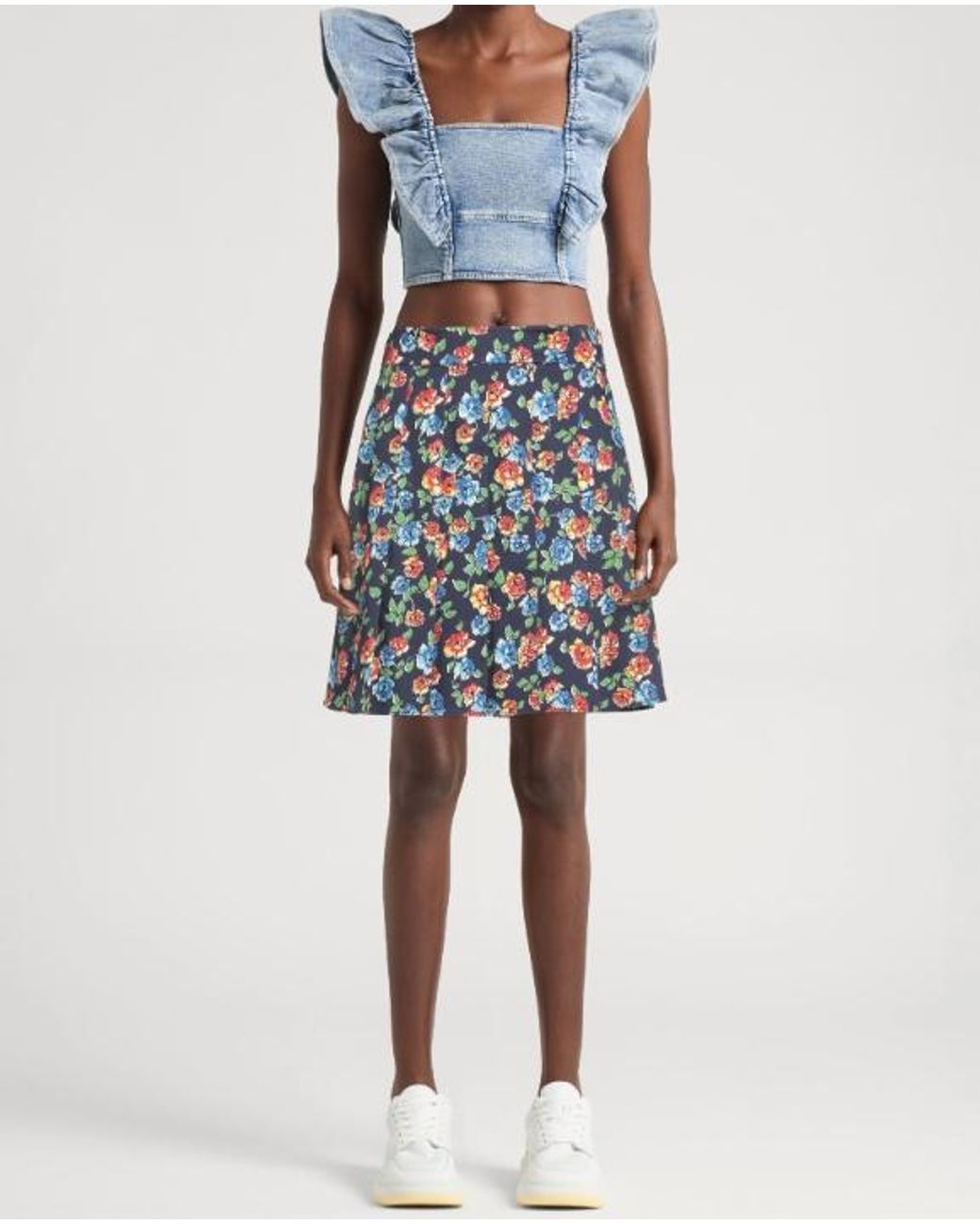 MAX&Co. Blue Mini Skirts