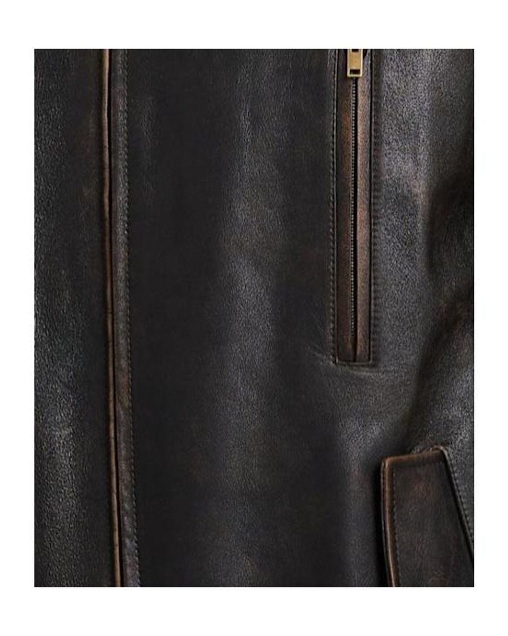 The Row Black Akia Leather Jacket for men