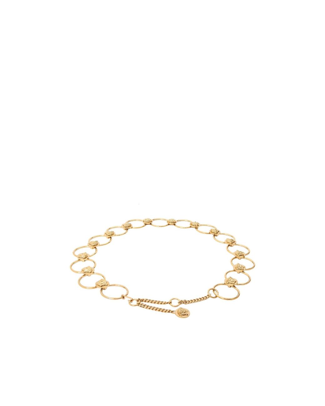 Versace Metallic Solid Color Belt