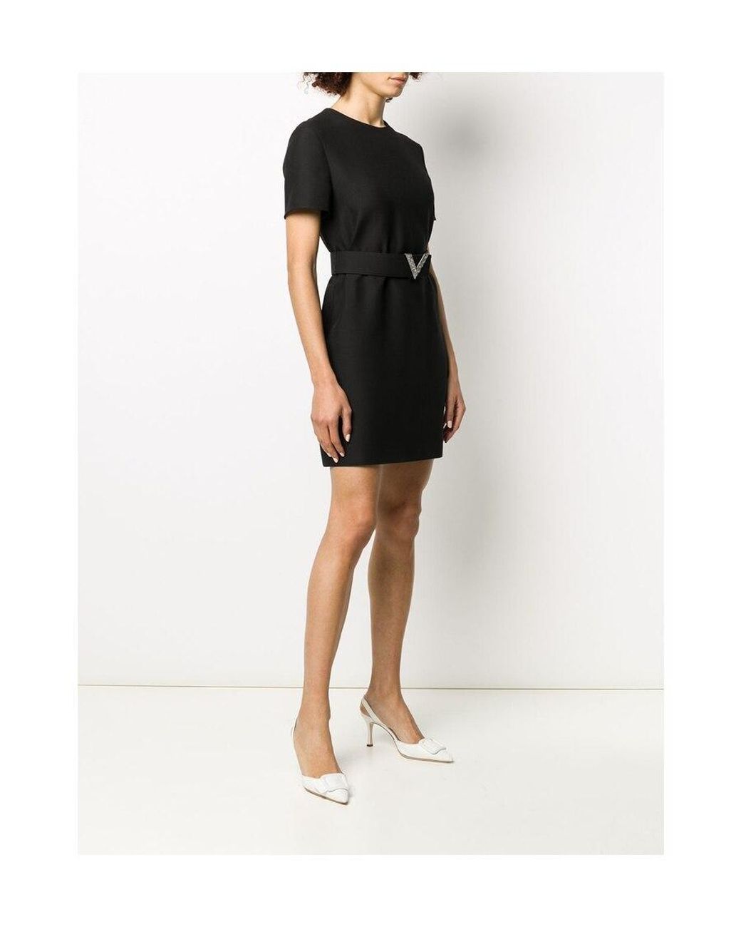 Valentino Black Logo Dress