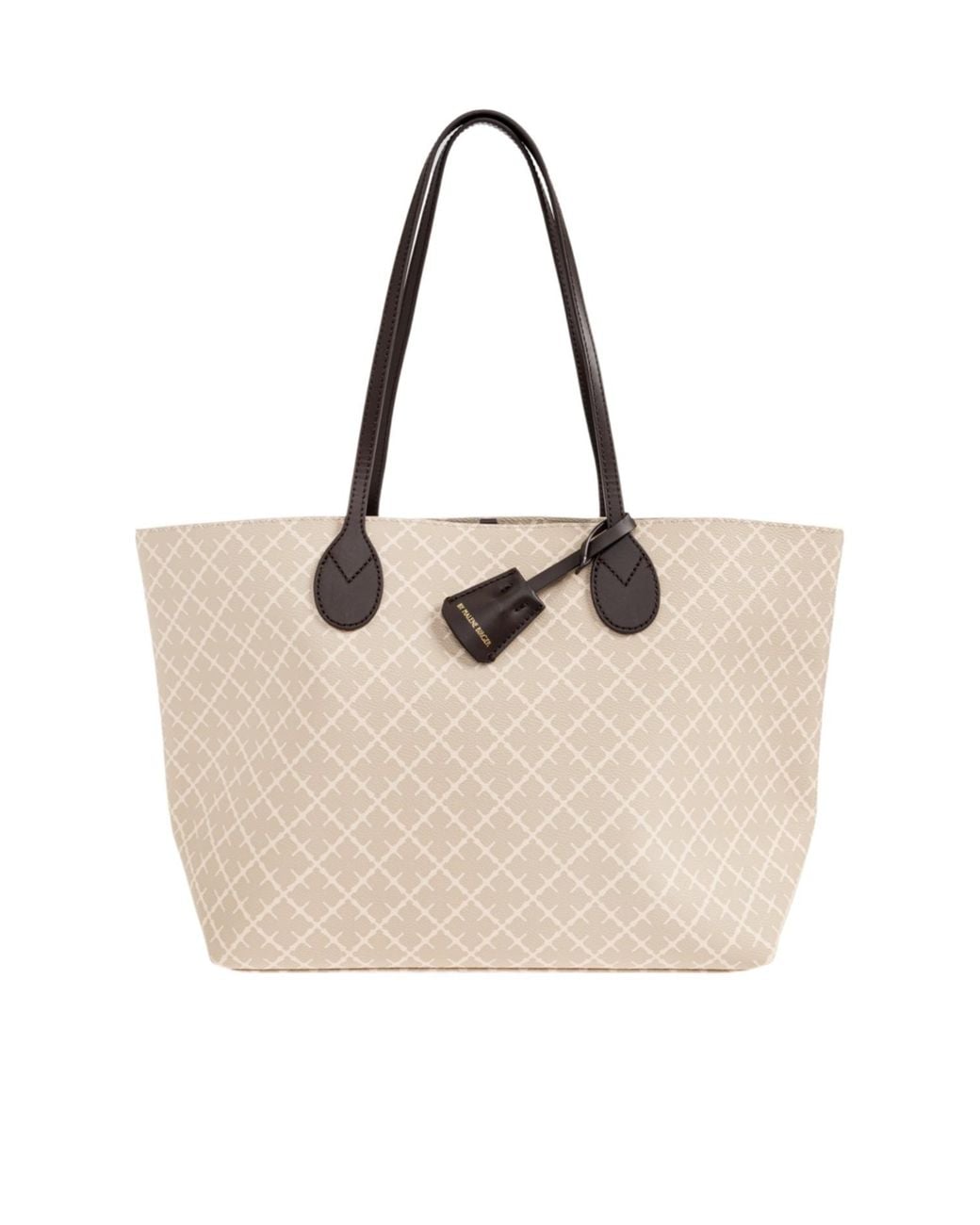 By Malene Birger Natural Abigail Monogram Tote Bag