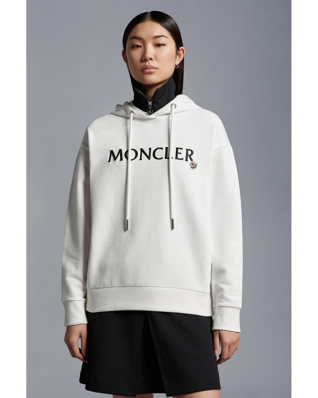 Moncler Gray Logo Hoodie