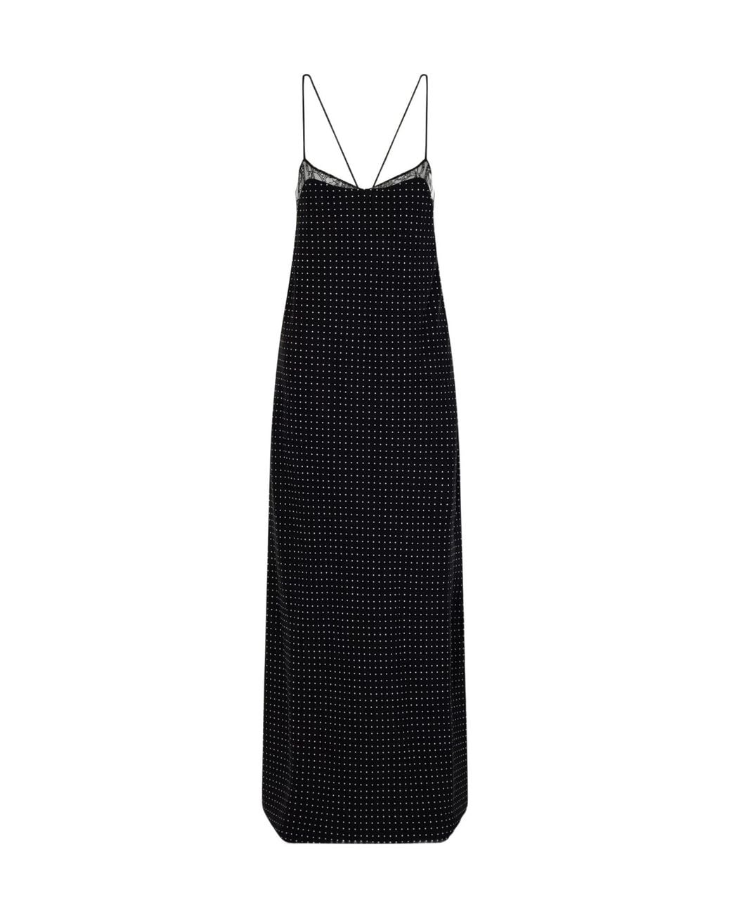 Tom Ford Black Polka-Dot Lace Dress