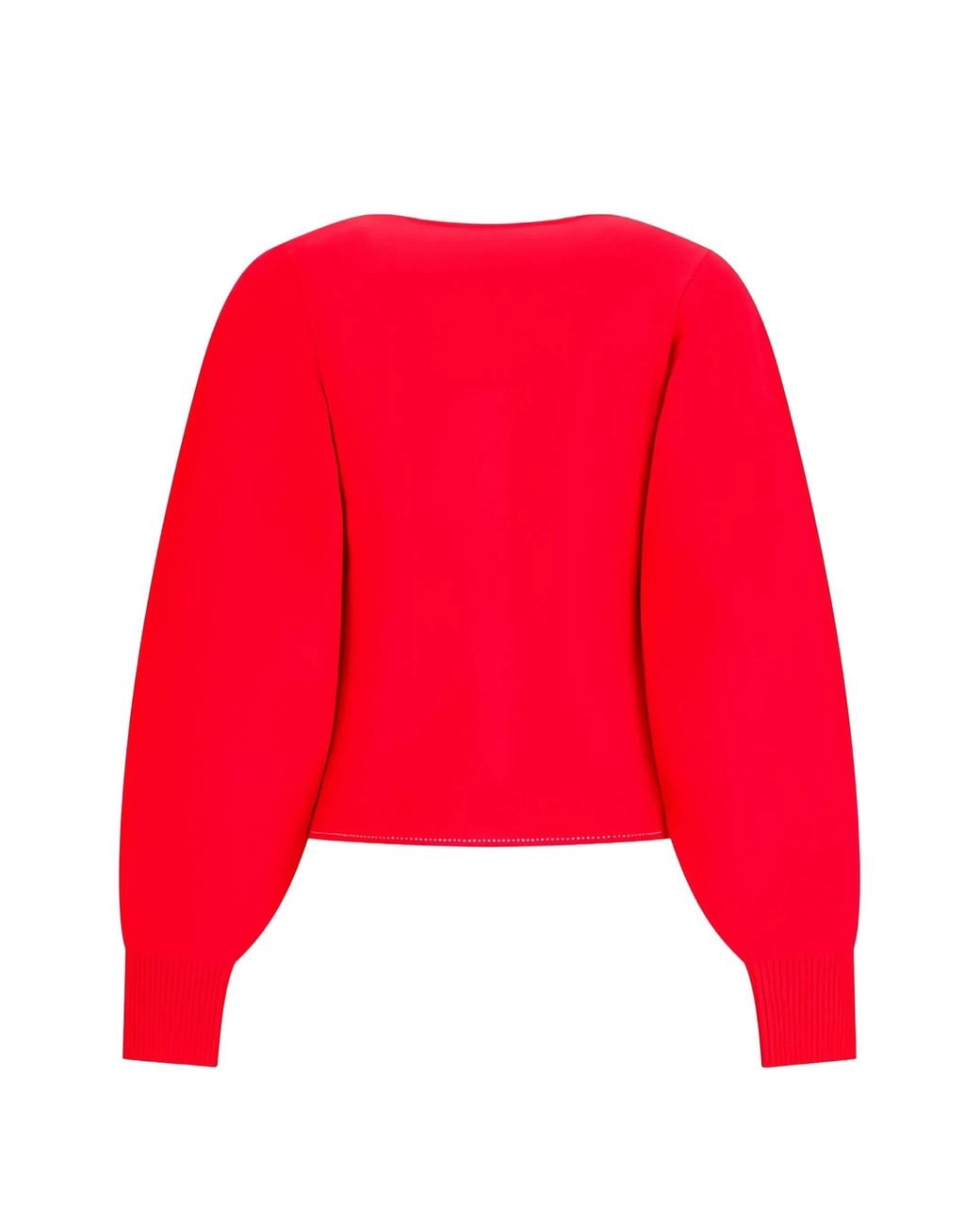 Jacquemus Red Long-Sleeve Knit Top