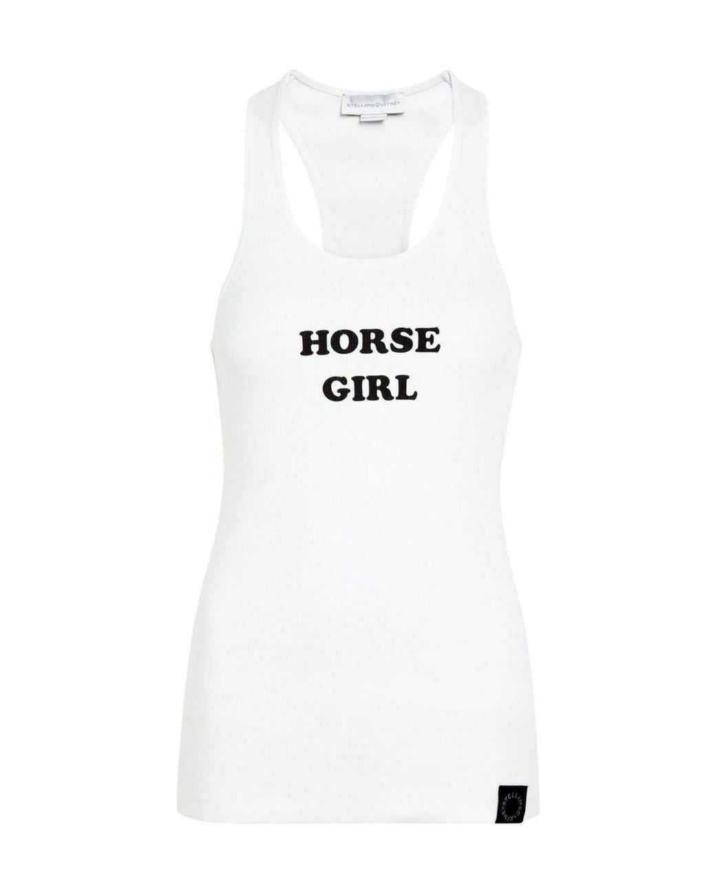 Stella McCartney White Stretch-Cotton Tank