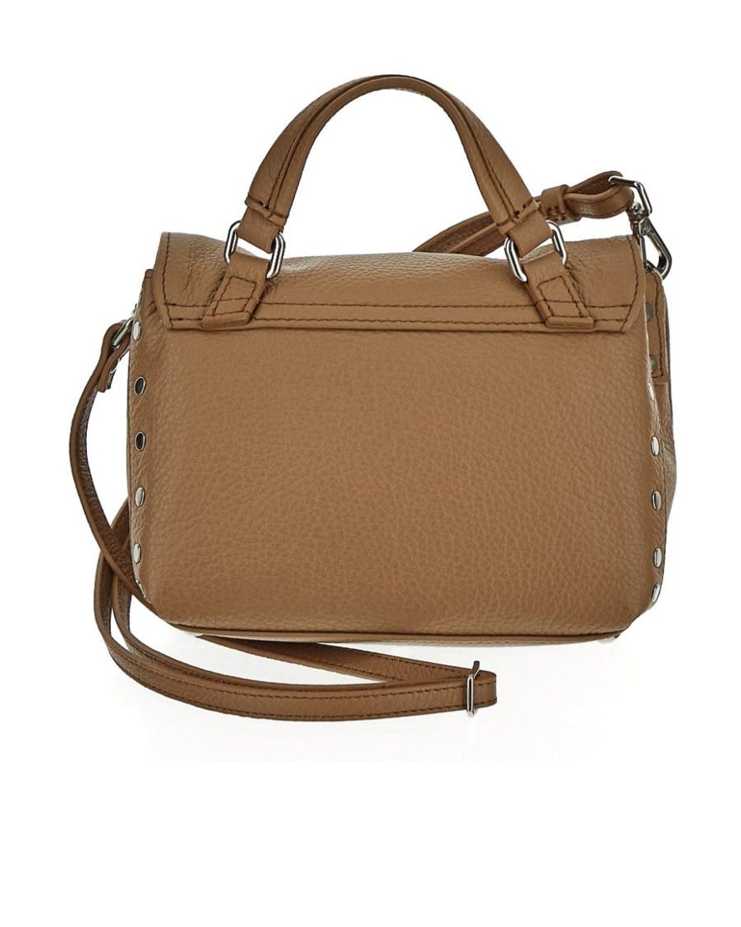 Zanellato Brown Logo Shoulder Bag