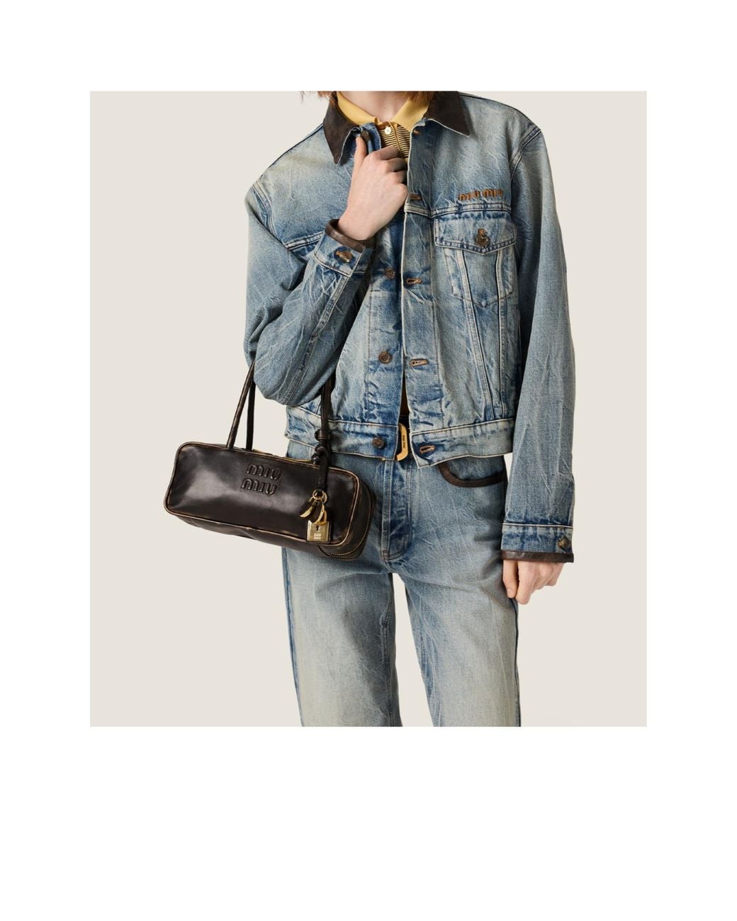 Miu Miu Black Beau Mini Shoulder Bag