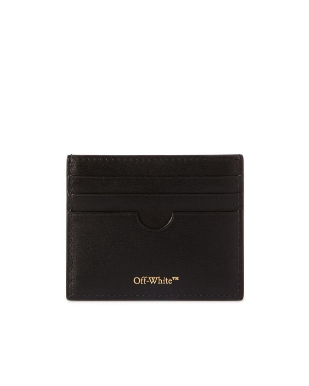 Off-White c/o Virgil Abloh Black Jitney Leather Card Holder