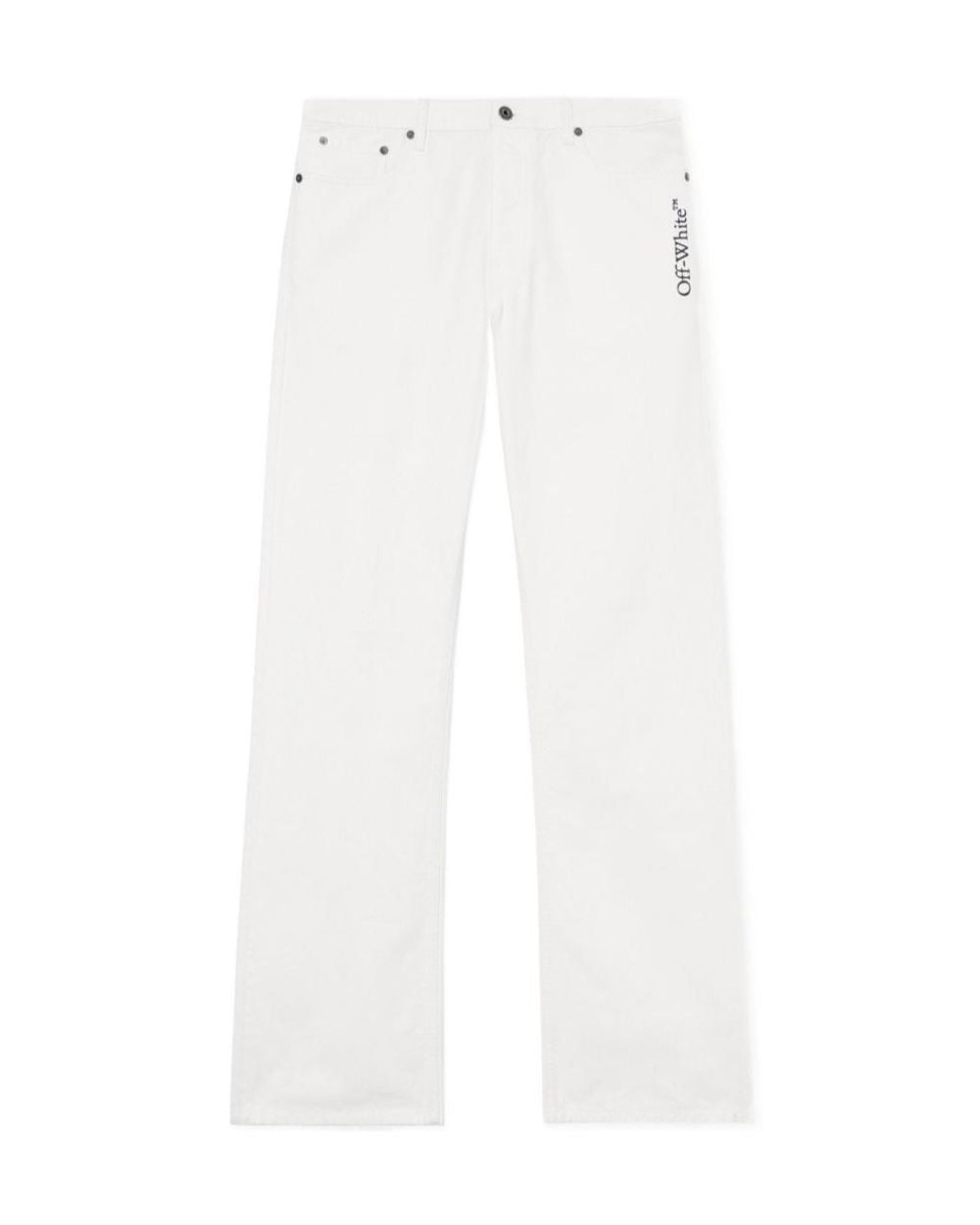 Off-White c/o Virgil Abloh White Half Arrow Slim Relaxed Trousers for men