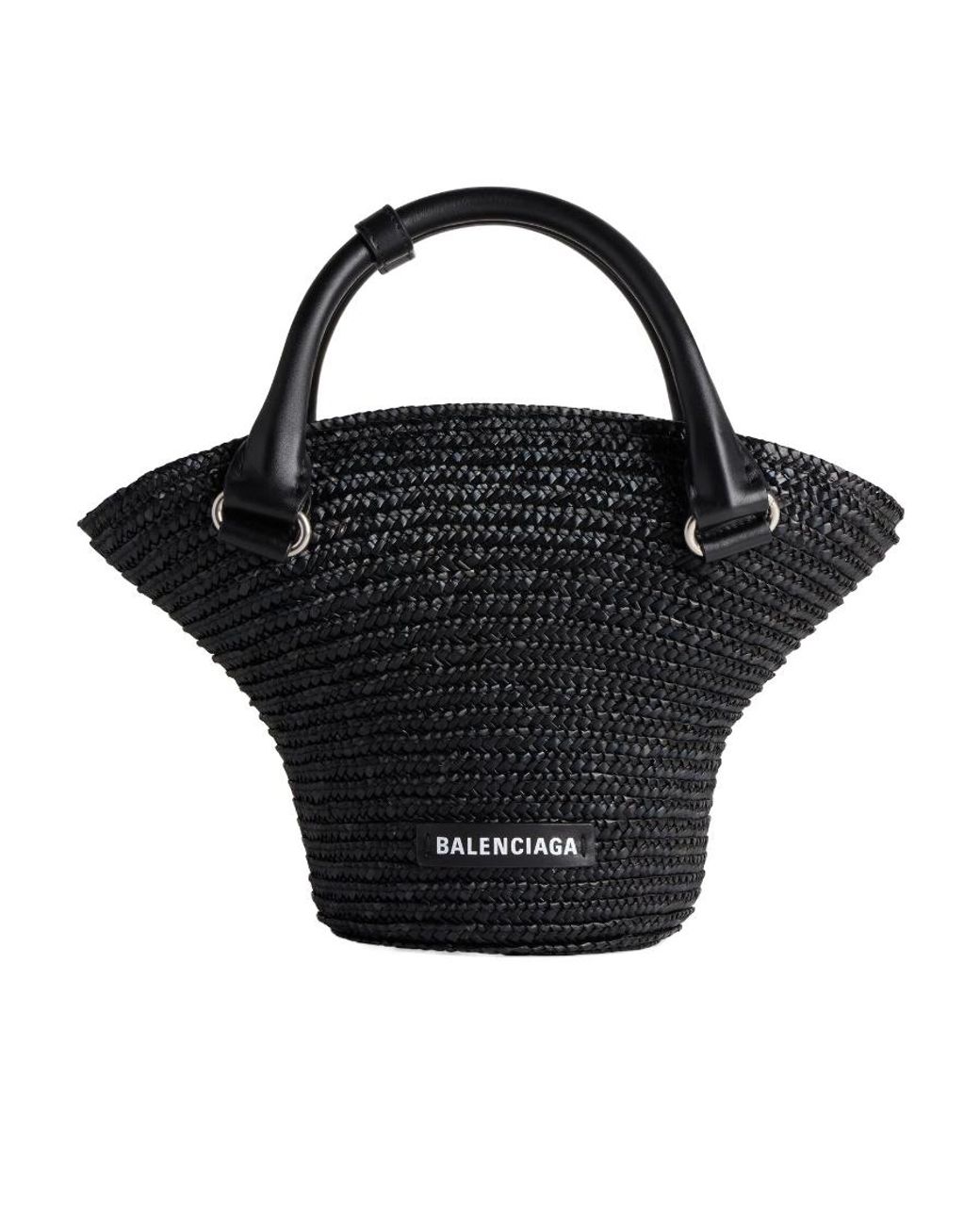 Balenciaga Black Beach Mini Tote Bag