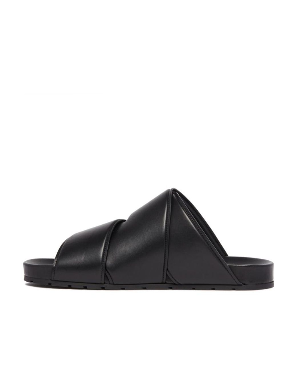 Bottega Veneta Black Bridge Mule Sandals for men
