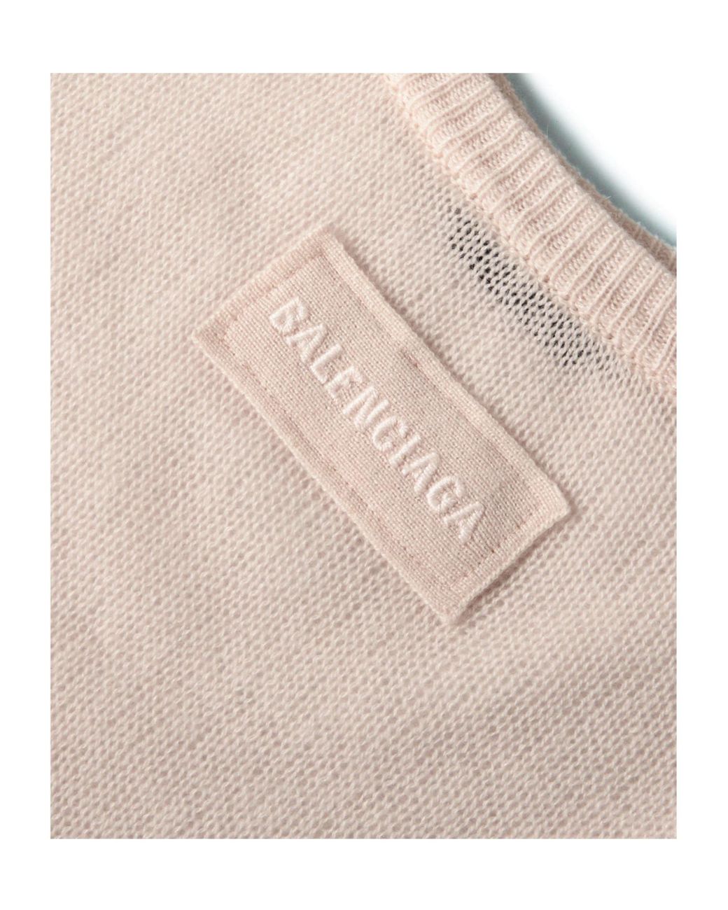 Balenciaga Natural Crew Neck Jumper