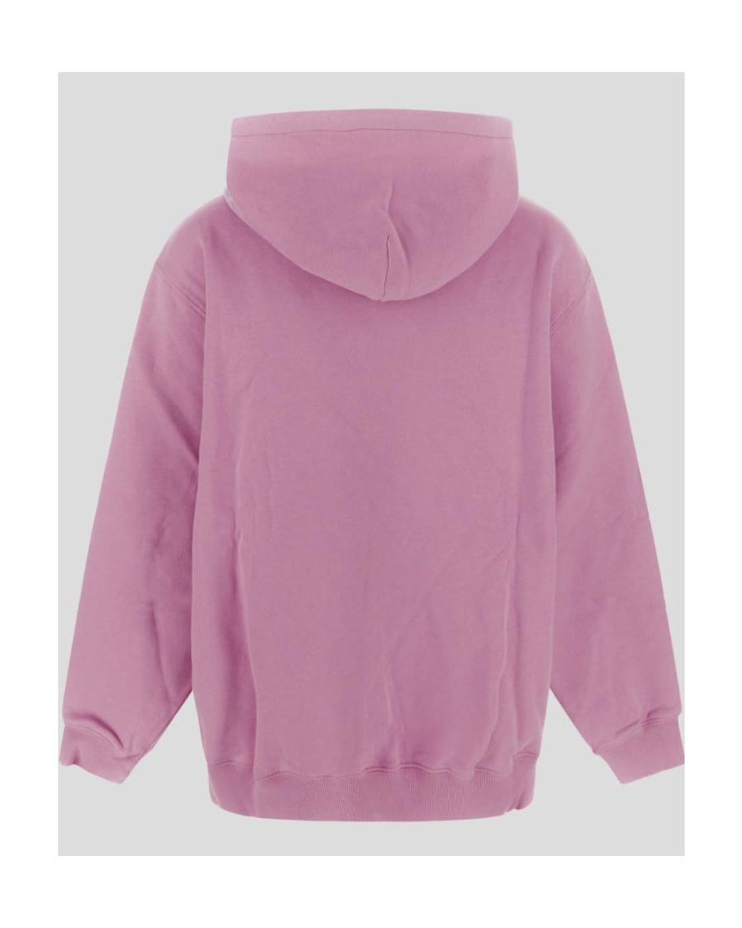 MSGM Purple Graphic-Print Long-Sleeve Hoodie