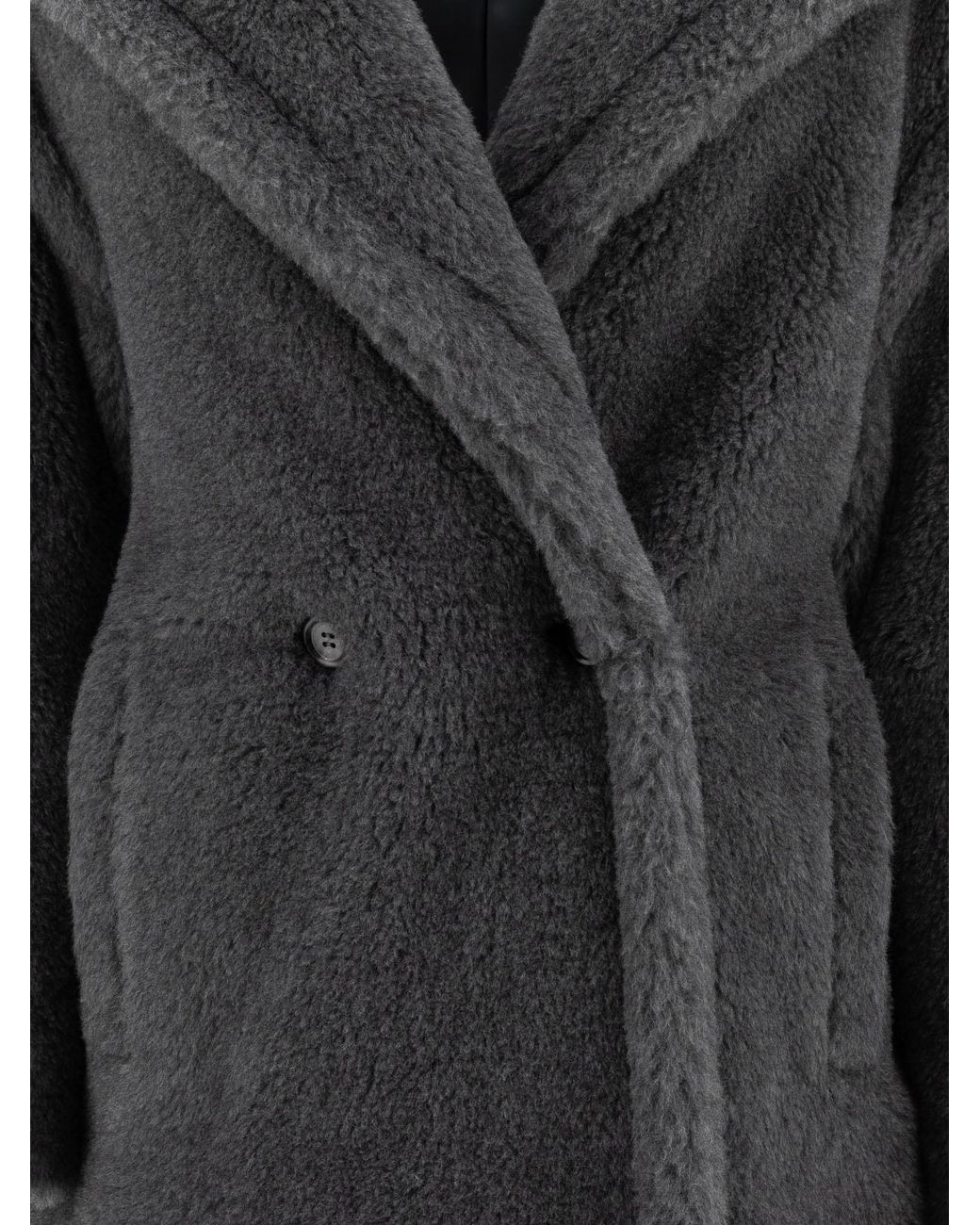 Max Mara Gray Teddy1 Oversized Coat