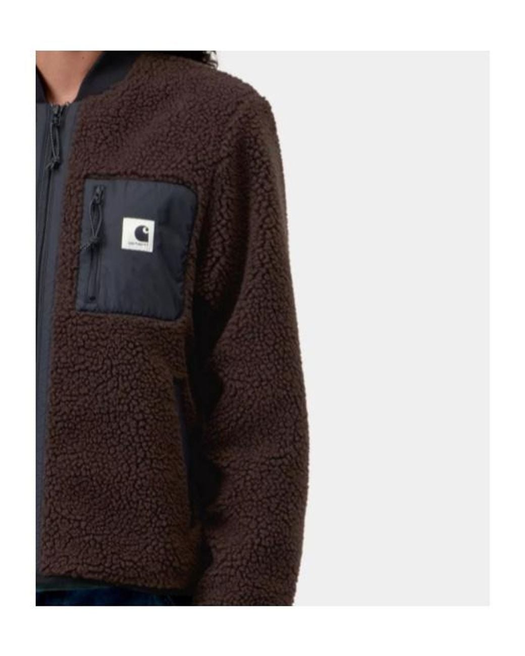 Carhartt Brown Palisander Janet Polyester Fleece Jacket