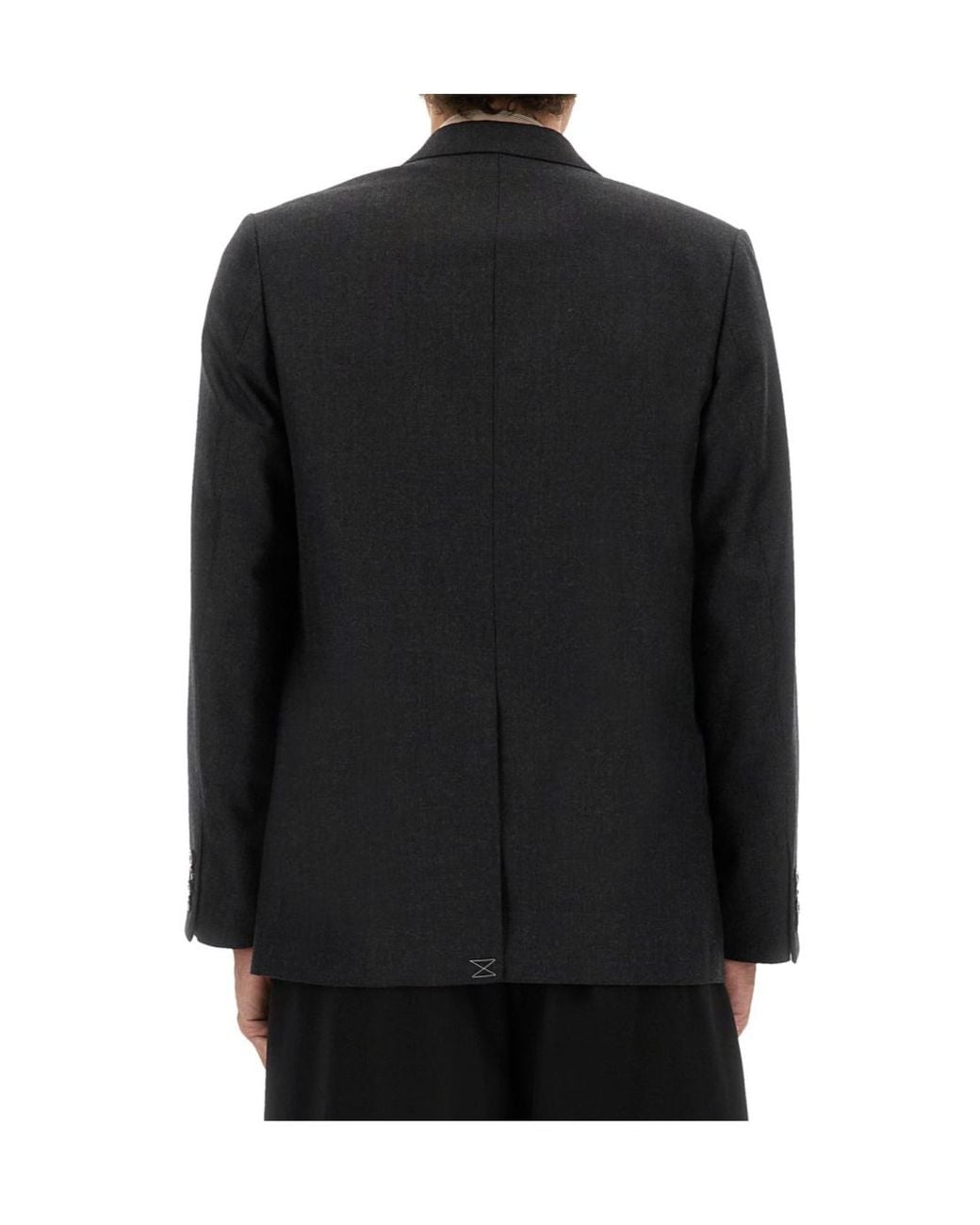 Dries Van Noten Black Buforden Double-Breasted Blazer for men