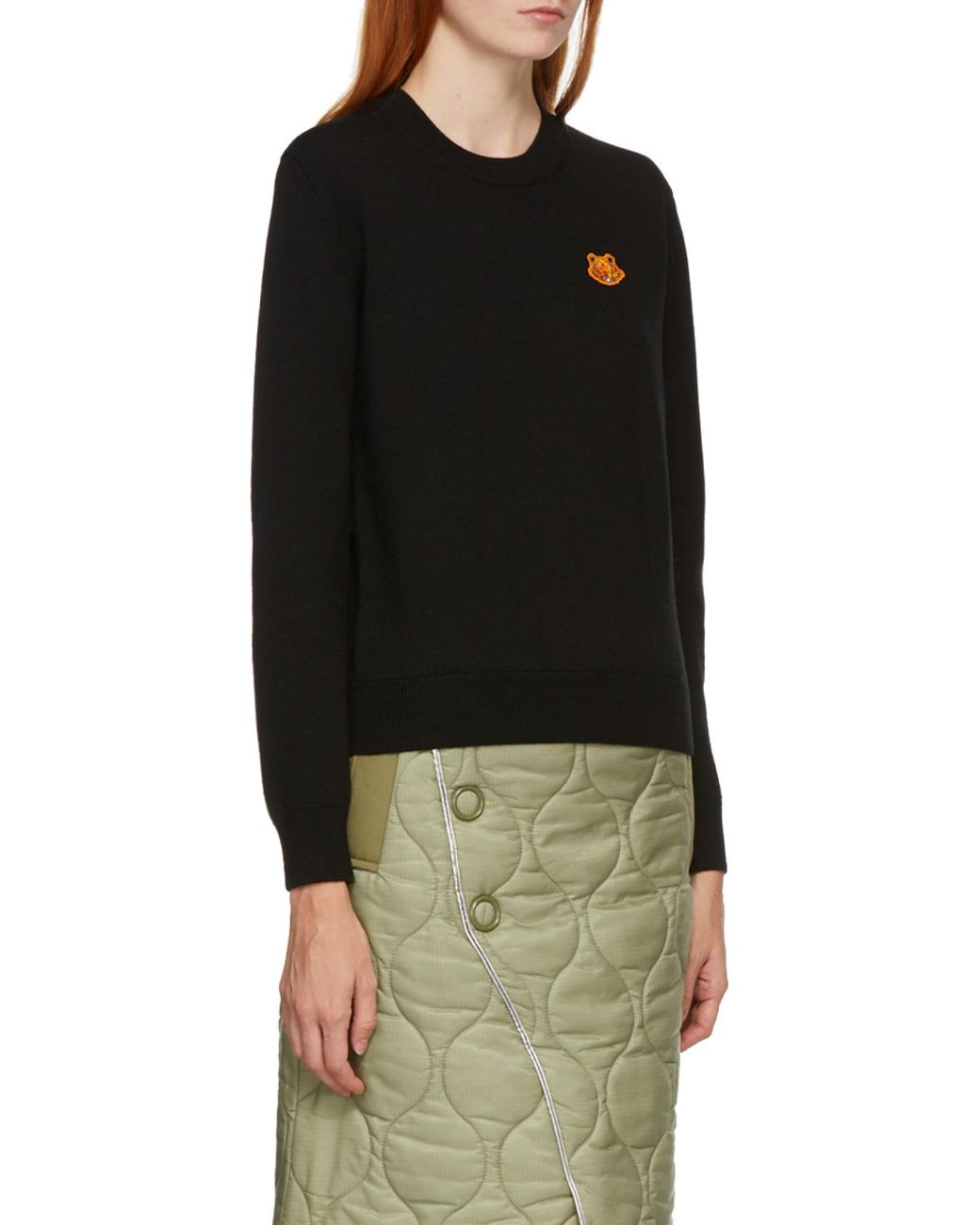 KENZO Black Tiger Crest Knit Jumper