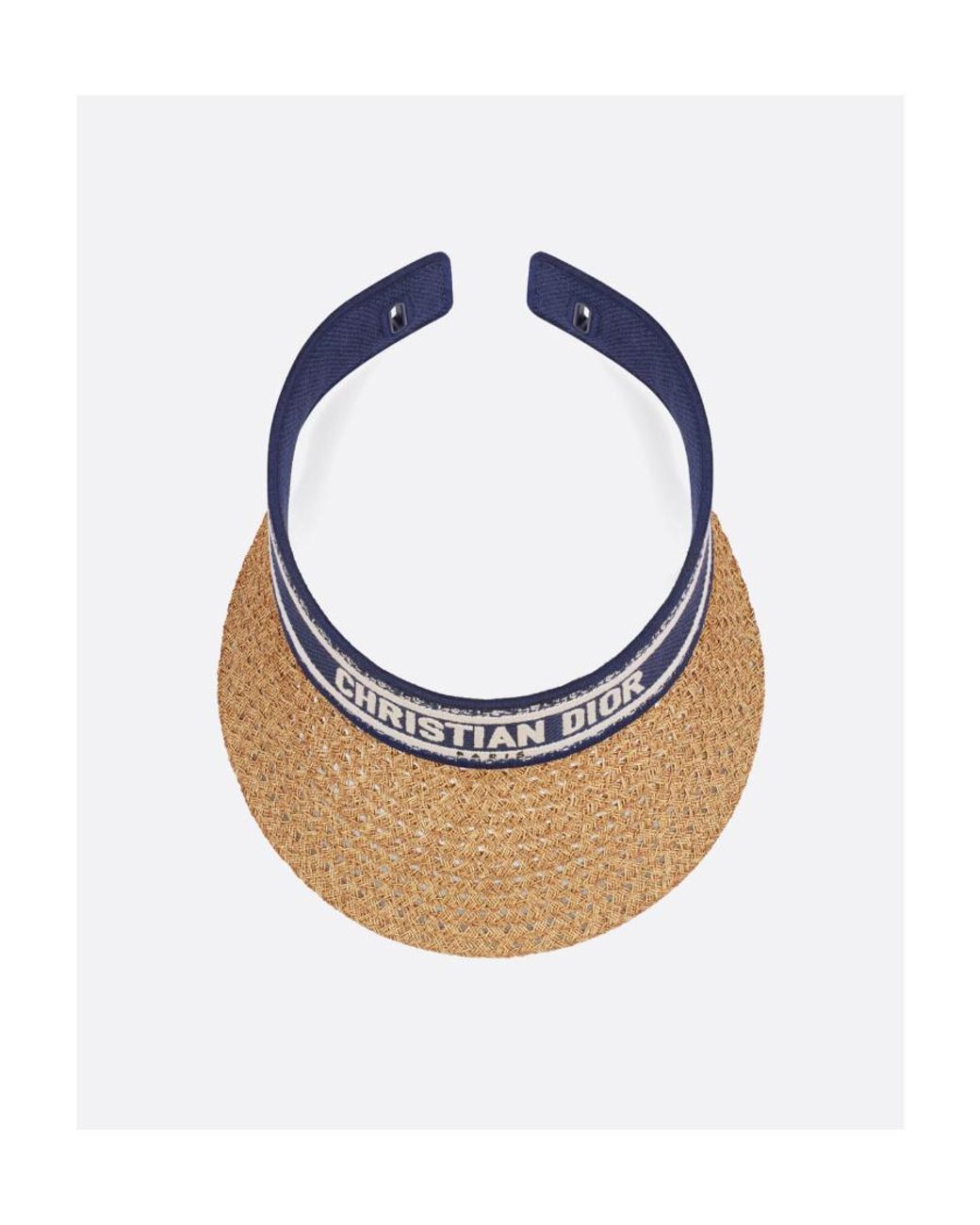Dior White D-Ocean Visor With Mitzah
