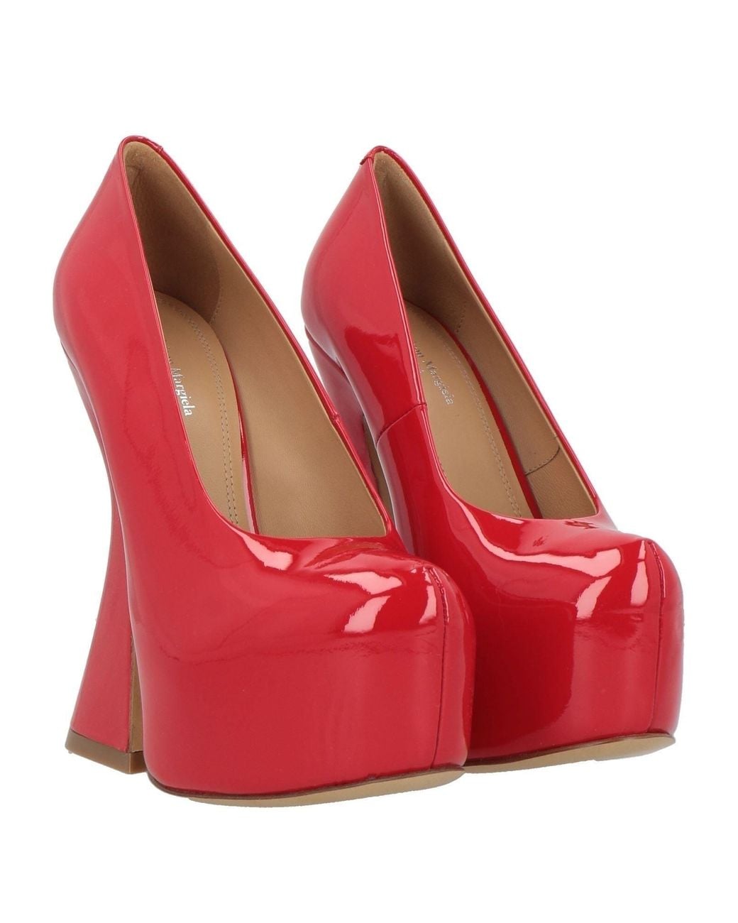 Maison Margiela Red Patent Leather High Heels