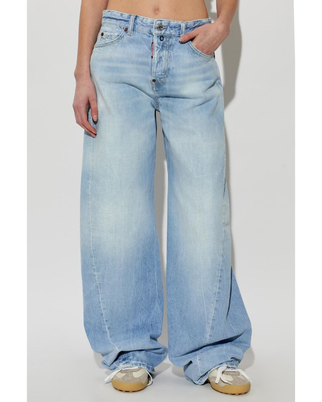 DSquared² Blue Loose Twisted Jeans