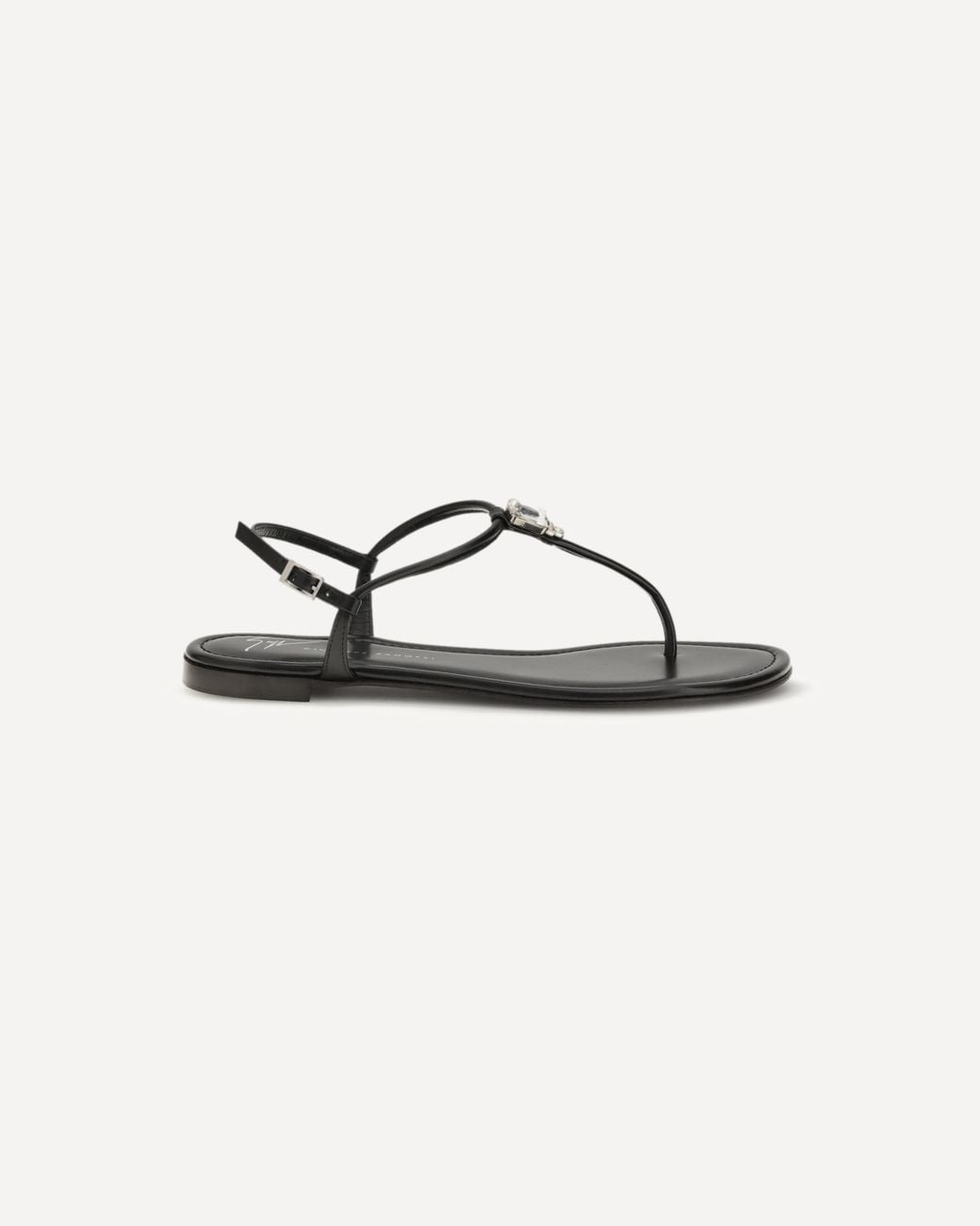 Giuseppe Zanotti Brown Maeeve Embellished Flat Sandals