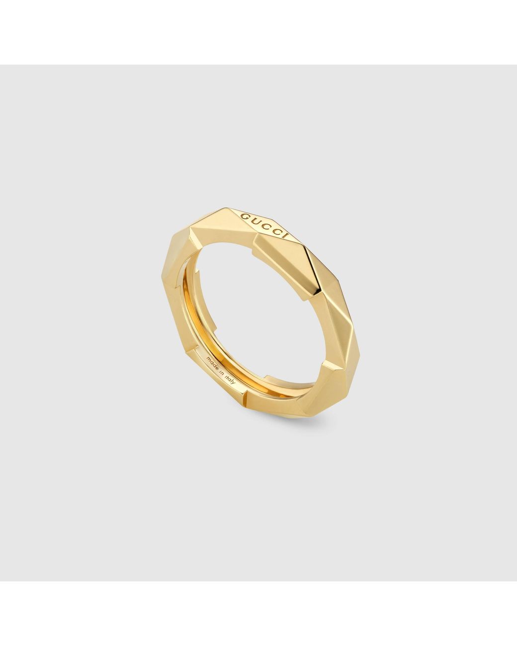 Gucci Metallic Link To Love 18K Studded Ring