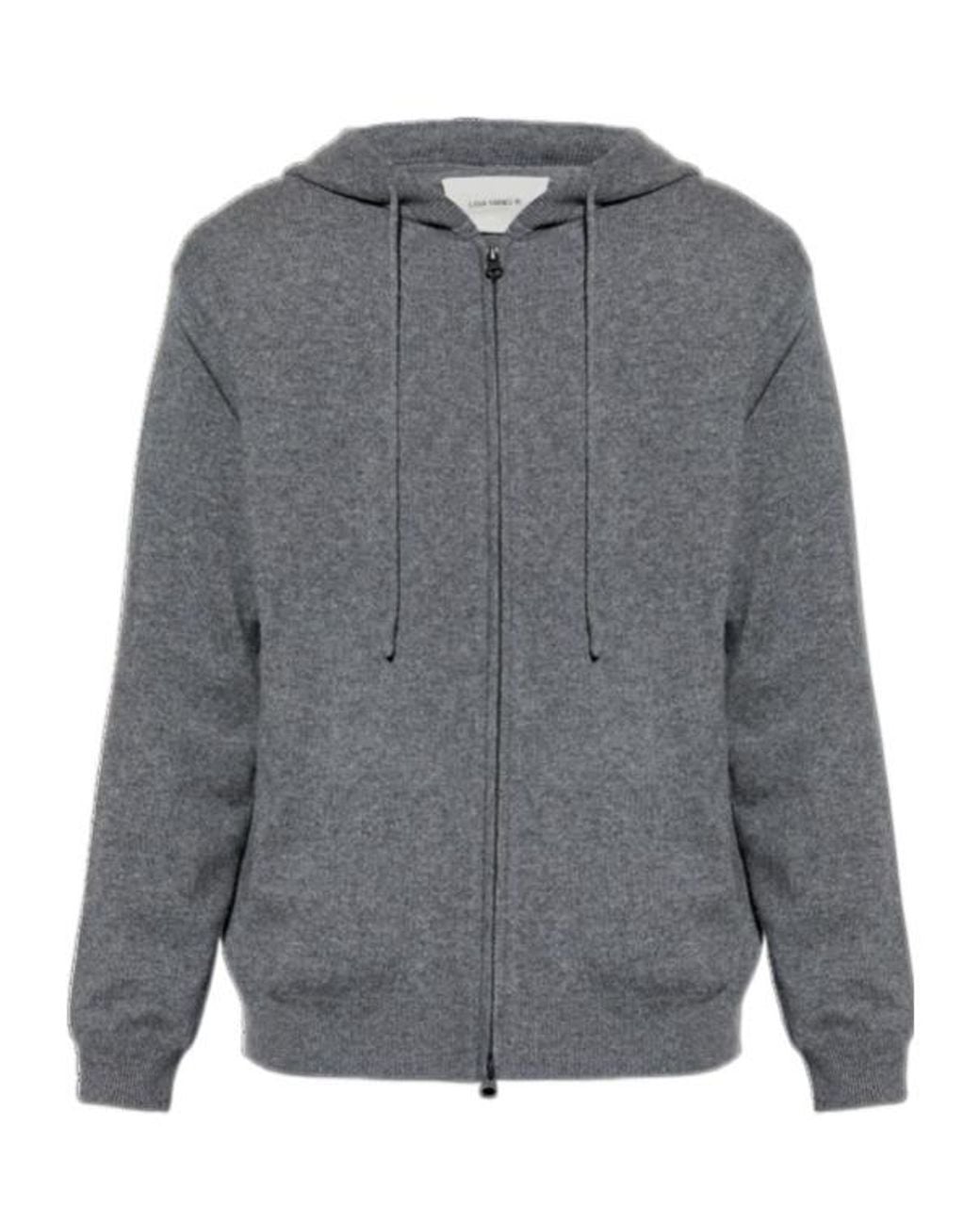 Lisa Yang Gray Emerson Knitted Cardigan for men