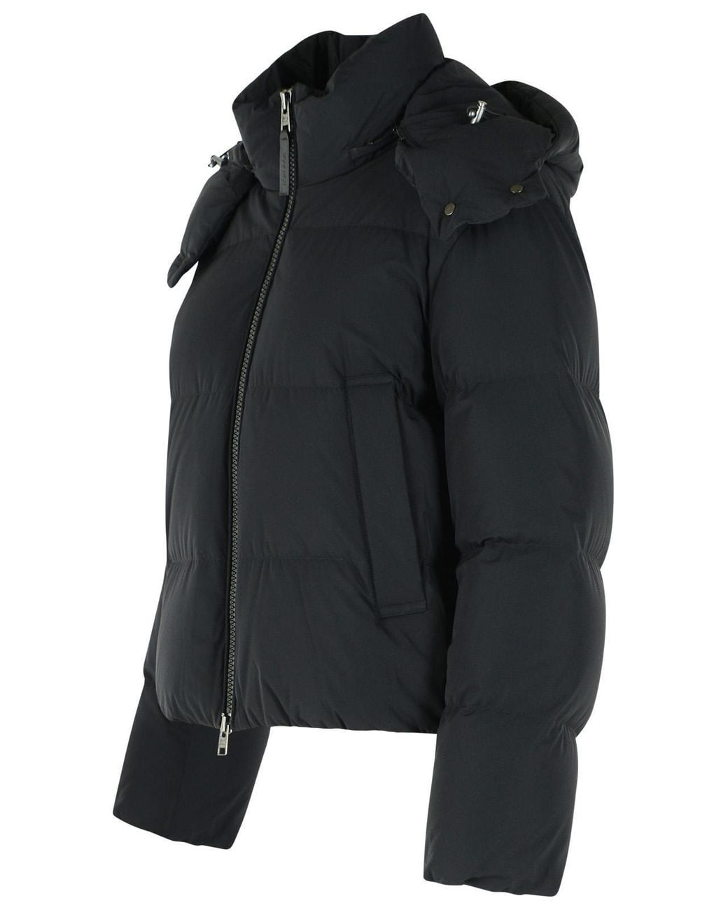 Woolrich Black Quilted Hooded Down Jacket