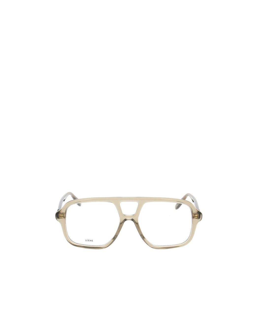 Loewe White Pilot Frame Glasses