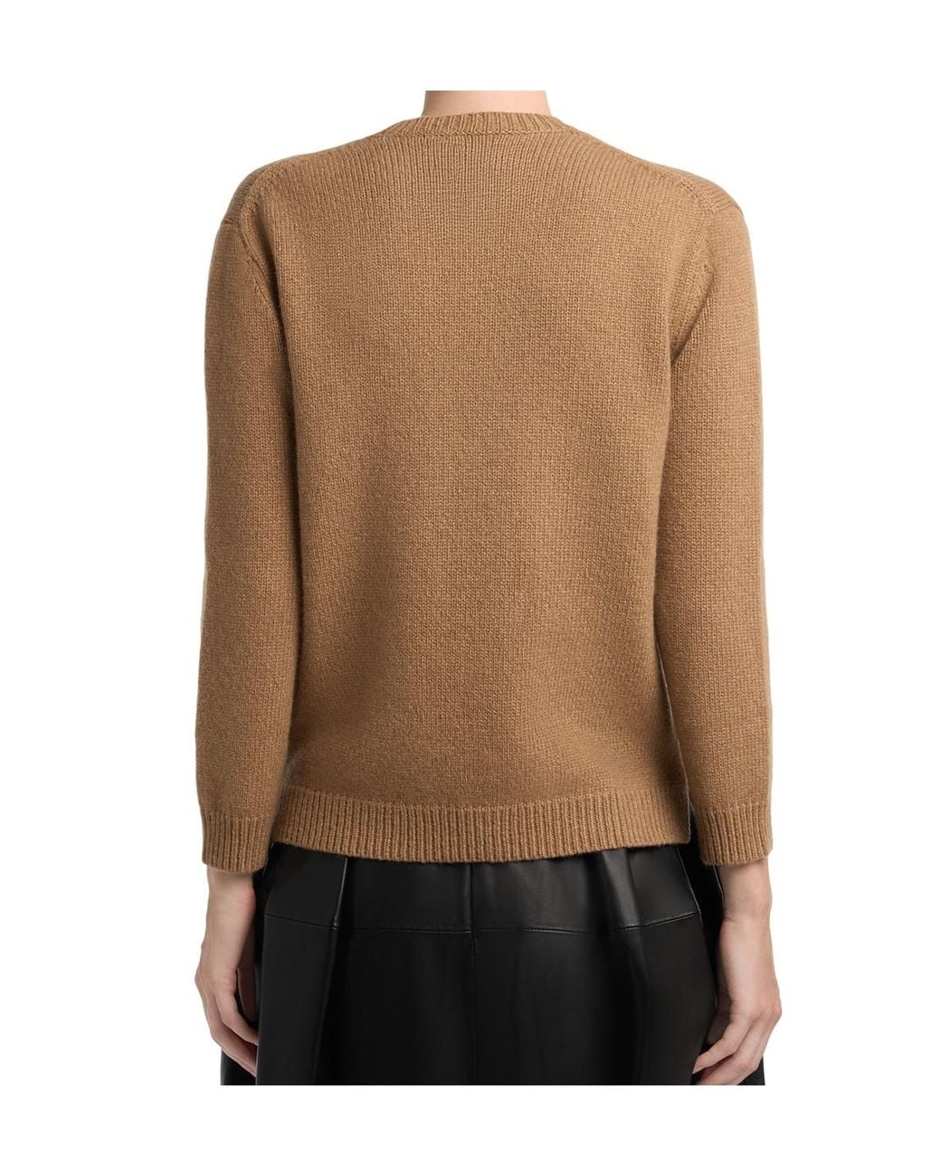 Totême  Black Totême Knitted Crewneck Jumper