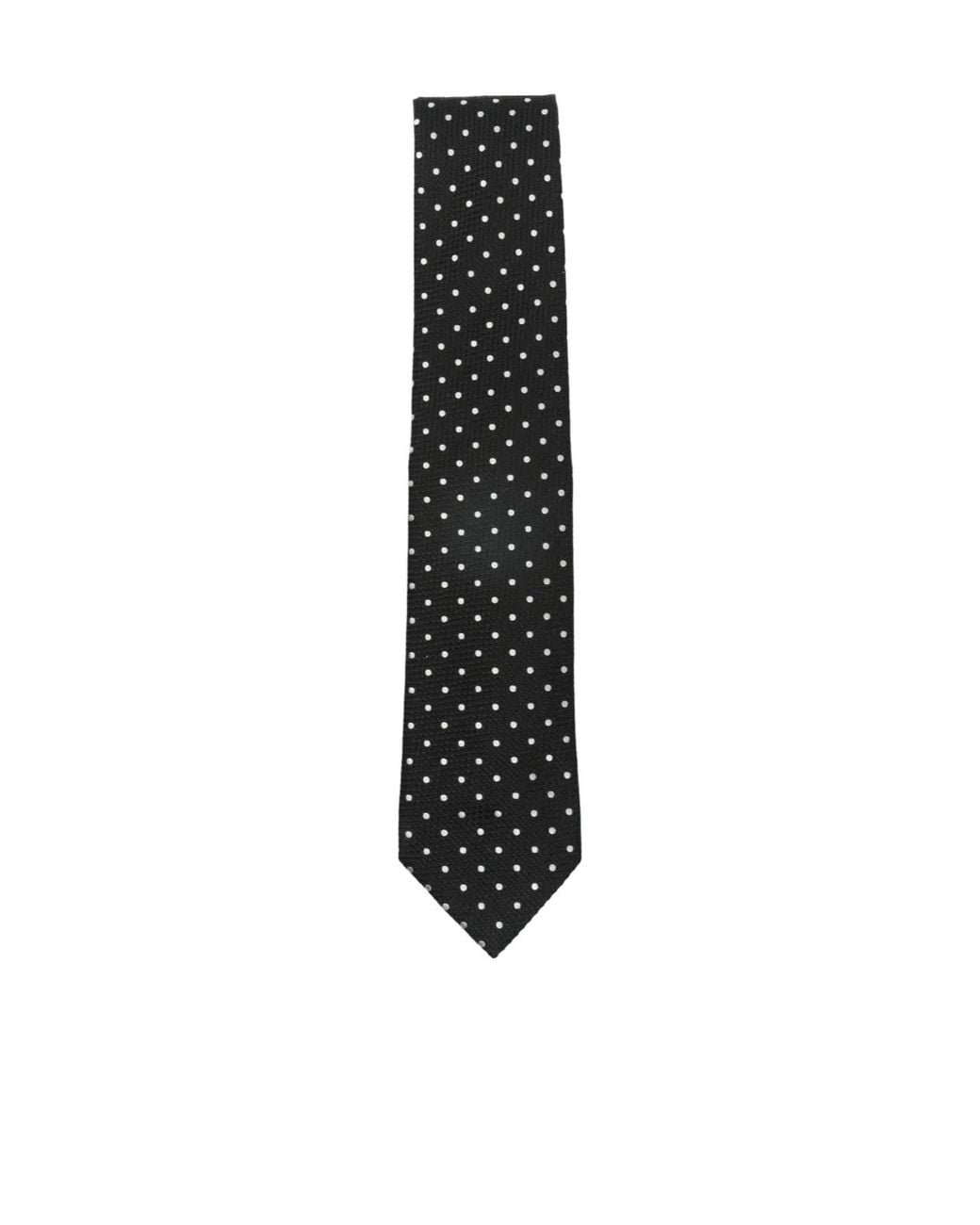 Tom Ford Black Printed Pointed Tie for men