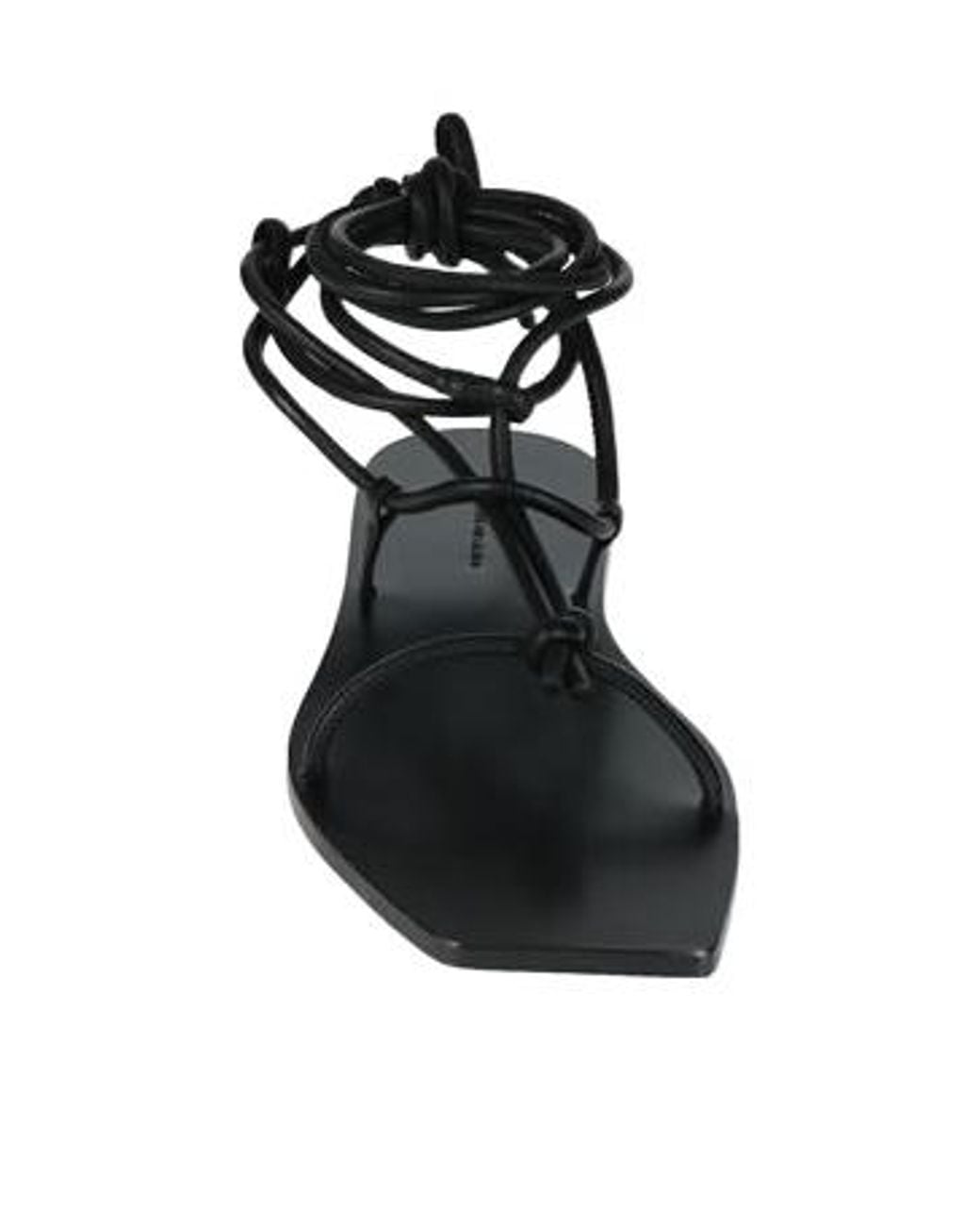 Rick Owens Black Plain Colour Sandals