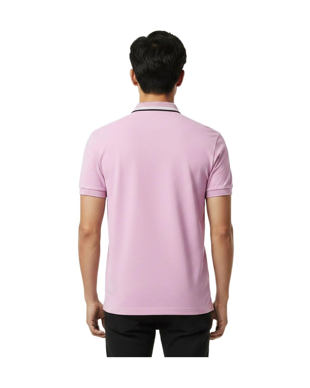 Boss Pink Solid Color Polo Shirt for men