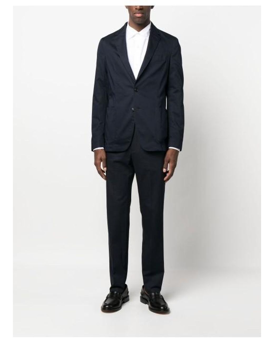 Boss Blue V-Neck Classic Blazer for men