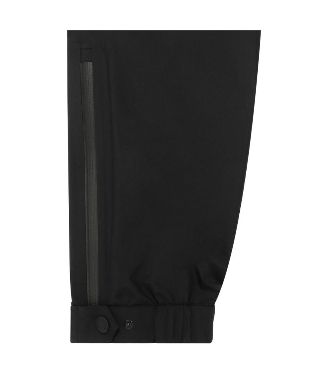 Moncler Black Logo-Tailored Trousers for men