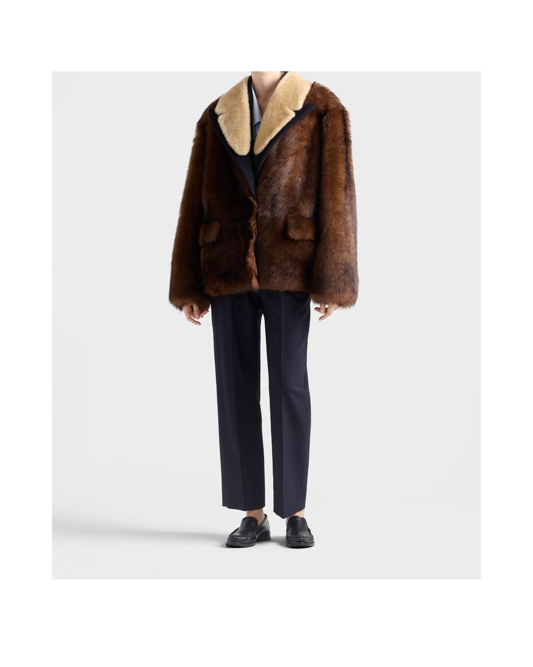 Prada Blue Rush Stitch Pants